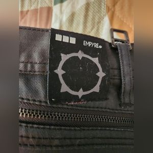 Empyre Mens Super Slim Size 30 Punk Rock Paul Black Pants